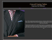 Tablet Screenshot of concordcustomtailors.com